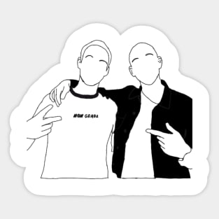 Tim And Devin Sticker